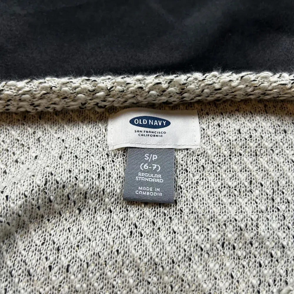 Old‎ Navy Girls Sweater S 6/7Y White Long Sleeve NWT
